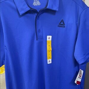 Reebok Men's Vibrant Blue Polo Shirt